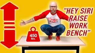 Adjustable height workbench with memory presets. Benchbud Review