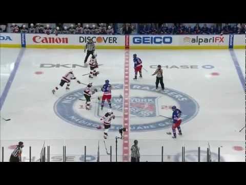 New Jersey Devils - New York Rangers - Fight 3/19/12
