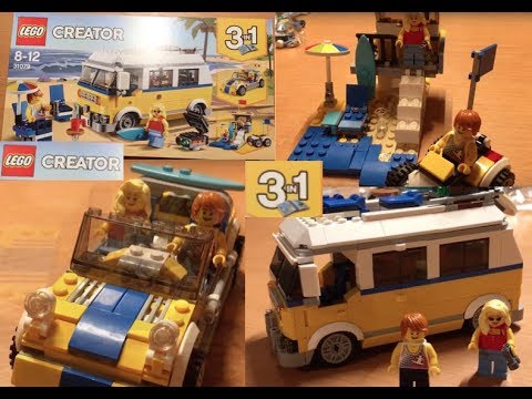 LEGO CREATOR 3 in 1 Surf Mobile with beach buggy and lifeguard tower