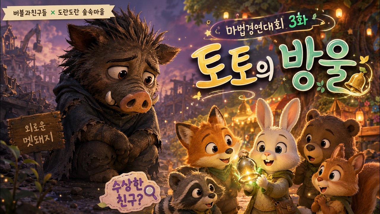 도란도란 숲속마을 마법경연대회 3화 할아버지가 왜? 맷손을 구한 맷돌의 비밀 YouTube 영상 썸네일