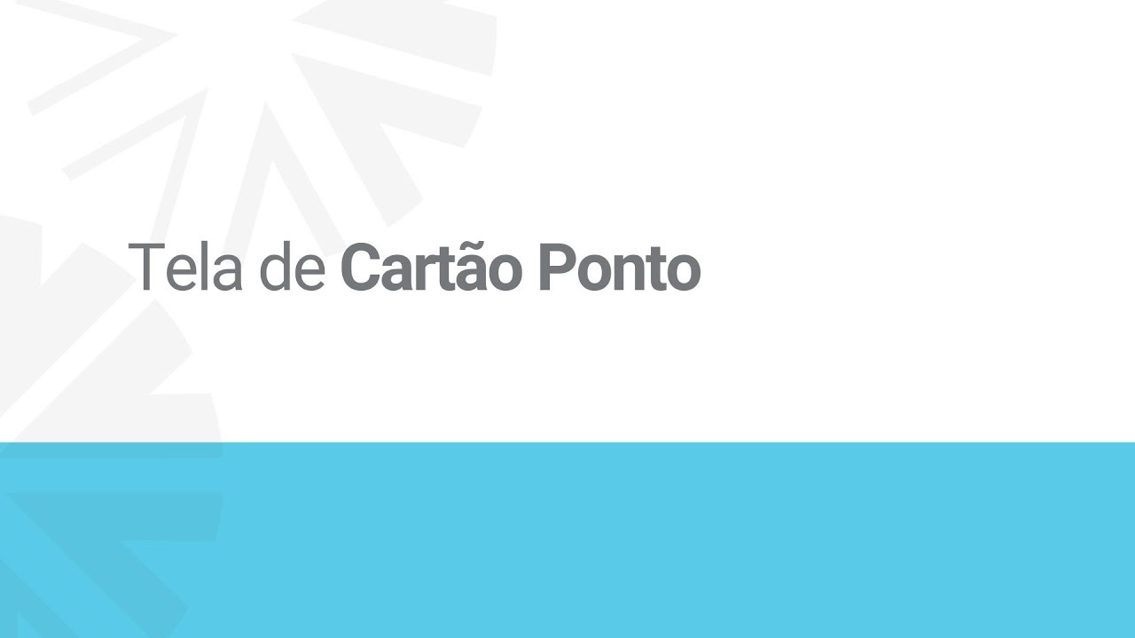 Tela de Cartão Ponto - Secullum Ponto Web