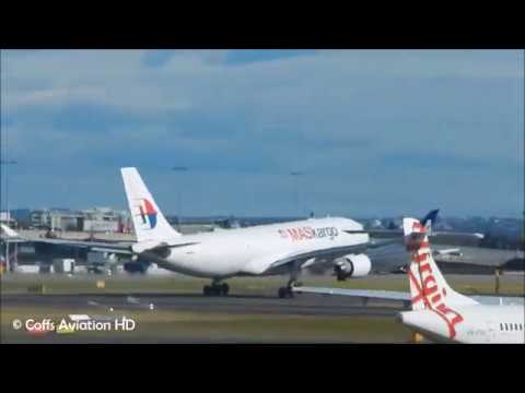 Malaysia Airlines Cargo Airbus A330-223F [9M-MUB] Takeoff Sydney Airport