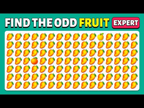 Find the ODD One Out - Fruit - Extreme Edition 🍉🥳🥭| Easy, Medium, Hard | 30 Levels | Cow Quiz