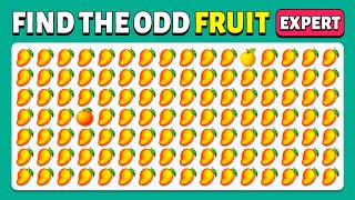 Find the ODD One Out - Fruit - Extreme Edition 🍉🥳🥭| Easy, Medium, Hard | 30 Levels | Cow Quiz MQDEFAULT Thumbnail