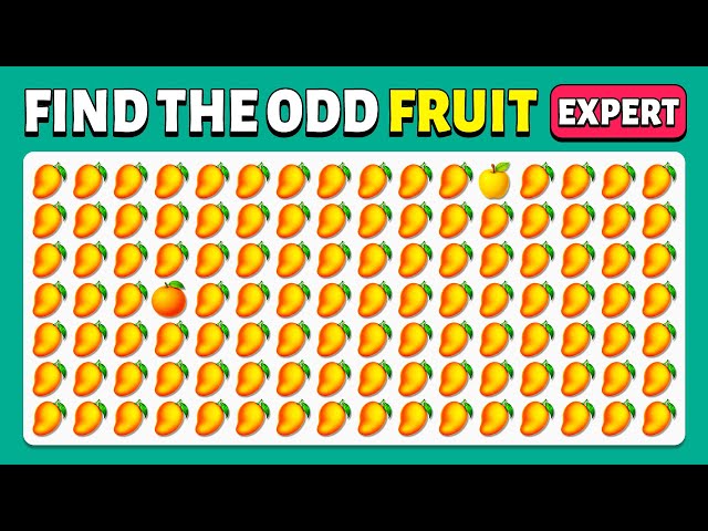 Find the ODD One Out - Fruit - Extreme Edition 🍉🥳🥭| Easy, Medium, Hard | 30 Levels | Cow Quiz SDDEFAULT Thumbnail