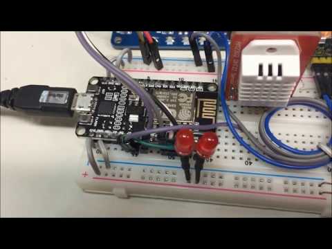 ESP8266 e-mail IFTTT monitor and control Video