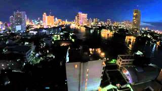 2015-05-18 Timelapse - Day into Night, Chao Phraya River, Bangkok