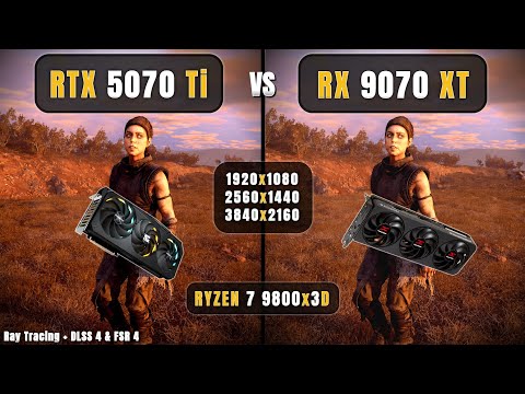 RX 9070 XT vs RTX 5070 Ti - Extreme Comparison - 1080P, 1440P, 4k | RT + DLSS 4 & FSR 4 | 9800x3D