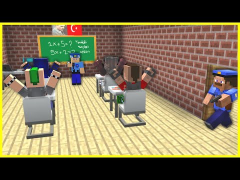 POLİSLER, OKULA BASKIN YAPIYOR KÖTÜ ÇOCUĞU ARIYOR! 😱 - Minecraft
