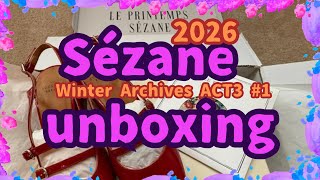 【セザンヌWinter2026】ACT3#1♡お宝ハント再び♡おこぼれ作戦大成功‼️❤️ALERT連打で即ポチる‼️♡差し色の赤🟥♡#セザンヌ#sezane#開封動画#paula#babies