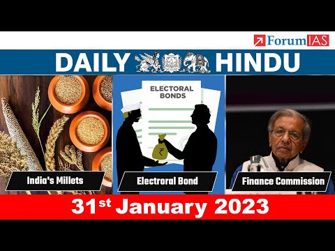 Daily Hindu | News Analysis |31 January 2023 | UPSC Current Affairs | Mains & Prelims '23