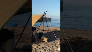 【北海道/積丹】海キャンプBBQ #camping #bbq #short #shorts