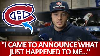 STAR MAKES A BIG ANNOUNCEMENT! FANS ARE SHOCKED! CANADIENS NEWS