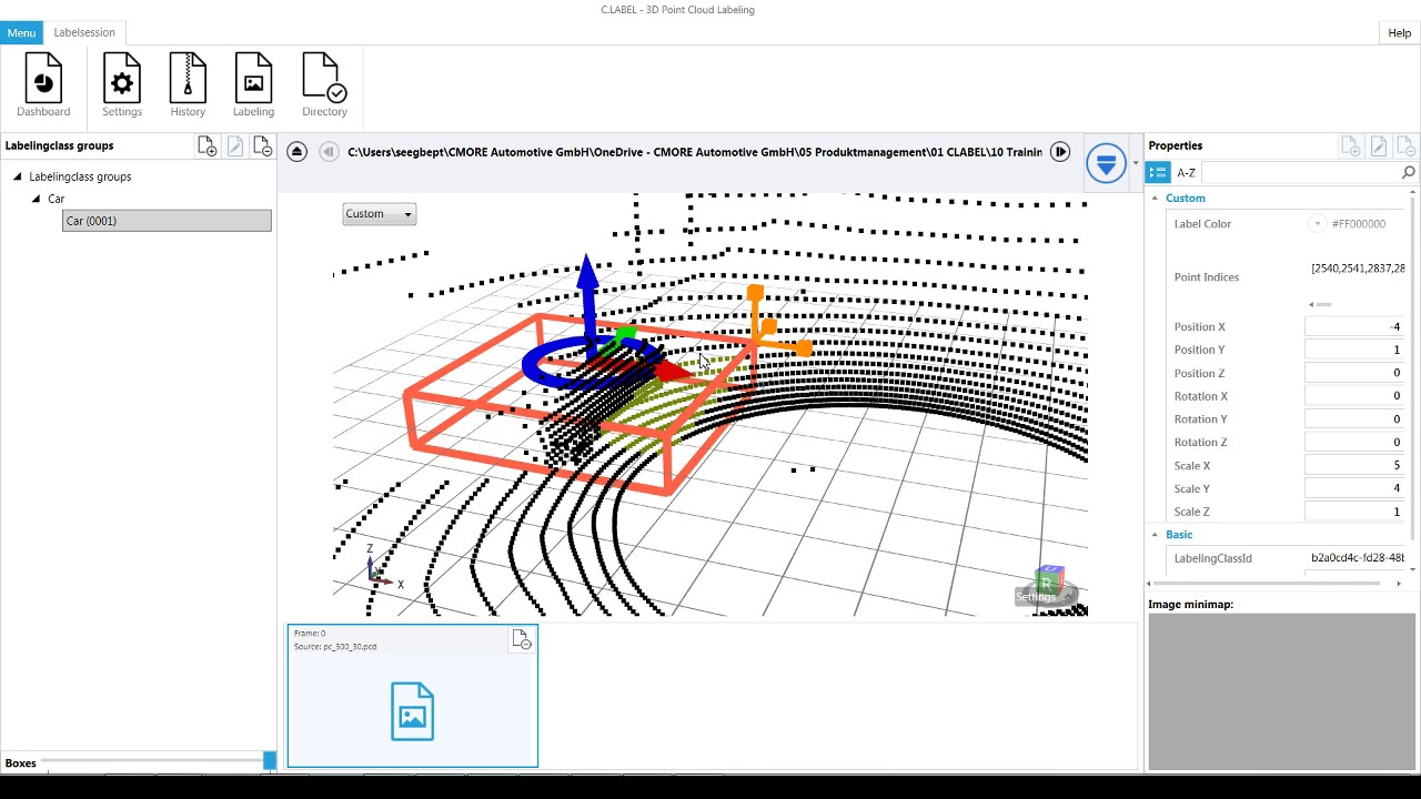 C.LABEL -  3D Point Cloud   Labeling