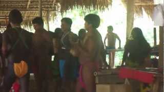 Traditional Embera Music in Emebera Puru, Colon, Panama
