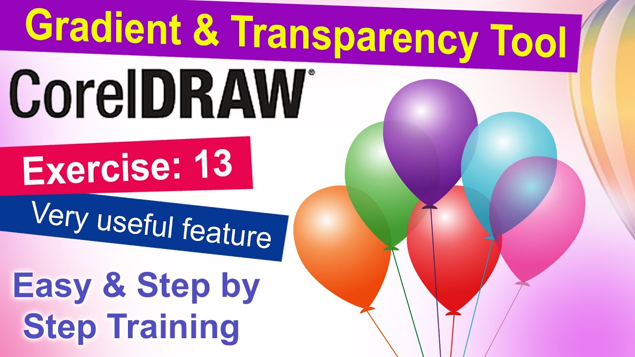 How to Use Gradient and Transparency Tool in CorelDRAW | Beginner Tutorial