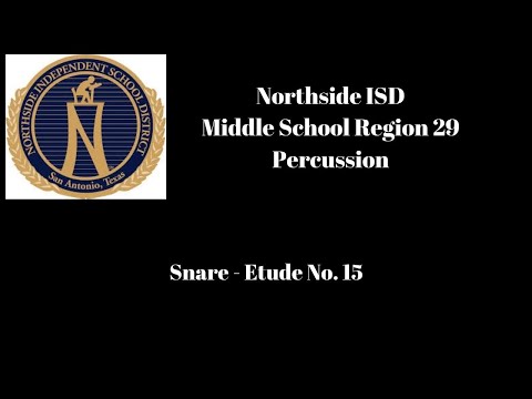 Northside Region 29 Middle School Snare Etude
