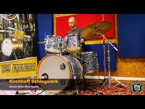 MW-Vintage.pl - Kirchhoff Schlagwerk Atrium 22”, 10", 12", 14" Blue Oyster 4K