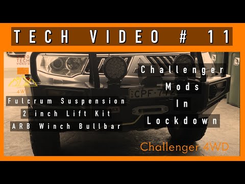 Challenger 4WD Tech # 11 Challenger Mods in Lockdown. 2 inch lift kit and ARB Winch Bullbar.