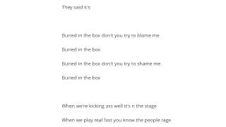 Cage   Buried In The Box Şarkı Sözü