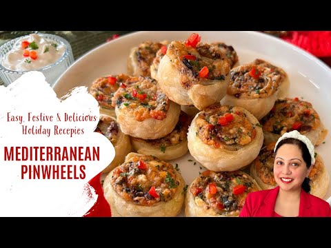 Mediterranean Pinwheels | Delicious Holiday Appetizer