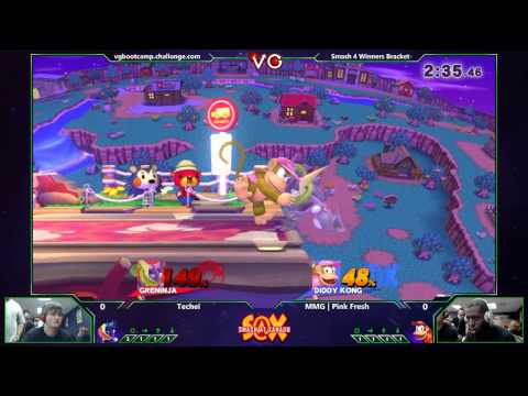 S@X - Techei (Greninja) Vs. MMG | Pink Fresh (Diddy Kong) SSB4 Tournament - Smash wii U - Smash 4