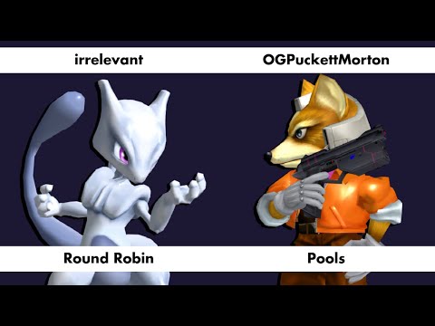 irrelevant (Mewtwo) vs OGPuckettMorton (Fox) | Pools | Moonwalk Monday #72 Melee Singles