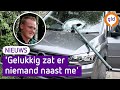 IJzeren buis doorboort auto van Gert Jan (18)
