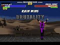 Ultimate Mortal Kombat 3 GENS Rain TAS Flawless Run