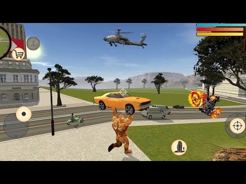 Stone Giant (Stone Giant Yellow Car Throw up on Helicopter) Stone Giant Fight on Army - Gameplay HD