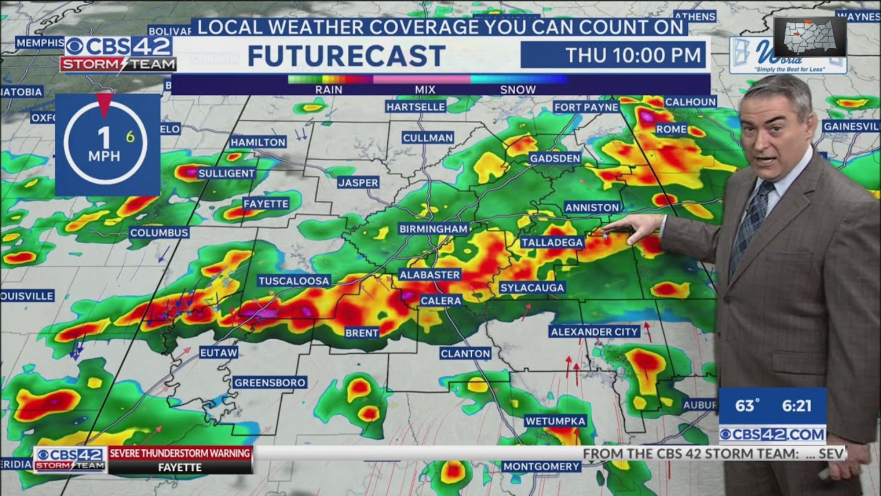 Strong to Severe Storms This Evening, Fantastic Weather This Weekend - CBS42 News @ 6pm