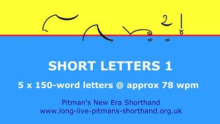 Short Letters 1 - Pitman's New Era Shorthand Dictation