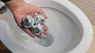 Plumbers Don't Want You to Know ThisTrick with Aluminum Balls !