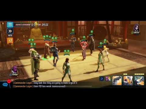 Marvel strike force arena using zemo to ability block sesi eternals