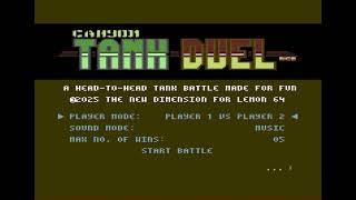 COMMODORE 64 += CANYON TANK DUEL =+ NEW GAME 2025 - GAMEPLAY & MUSIC