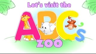 ABC for kids. Flashcards. Educational games. ABC zoo