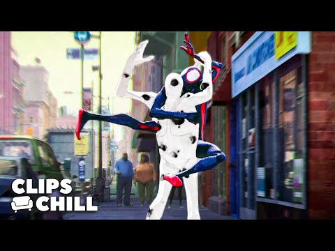 Miles In Battle With The Spot | Spider-Man: Across the Spider-Verse