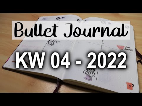 Wochendeko im Bullet Journal | KW 04 - 2022 Plan with me [German/Deutsch]
