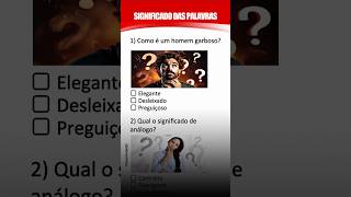 Quiz do Significado das Palavras