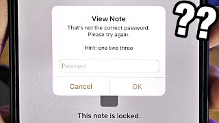 Can You Access Locked Notes on iPhone if Forgotten Password? (no)
