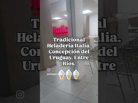 Heladería Italia. Paso obligado en Concepción del Uruguay.