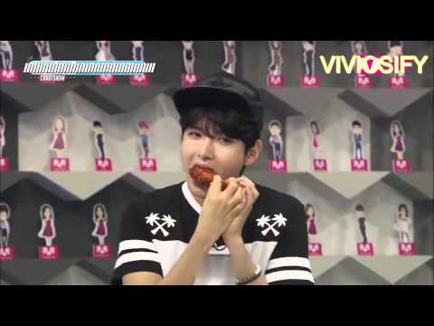 [ENG SUBS] 140808 Ryeowook VS Sungjong : Chicken battle @SICS