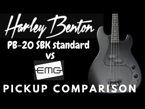 Harley Benton PB20SBK vs EMG Geeezer Butler Pickups Comparison