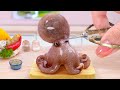 Best Of Seafood 😍 Tasty Miniature Korean Spicy Stir Fry Octopus Recipe 🐙 Tina Mini Cooking