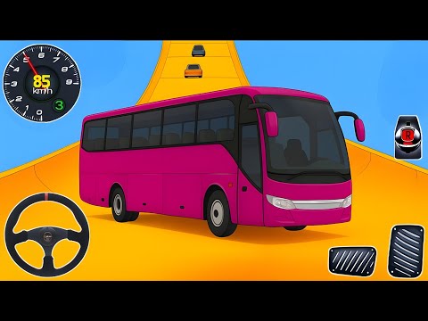 Mega Ramp GT Bus Stunt Racing 3D -  Android Gameplay 