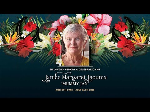 Funeral of Janice Margaret Cockburn Taouma