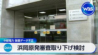 浜岡原発審査取り下げ検討 中部電力　耐震データ不正【WBS】