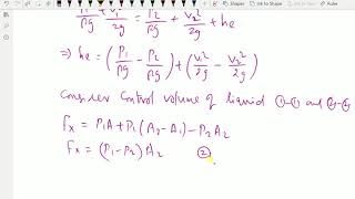 Fluid mechanics : - (Loss of head due to sudden enlargement) - 162.