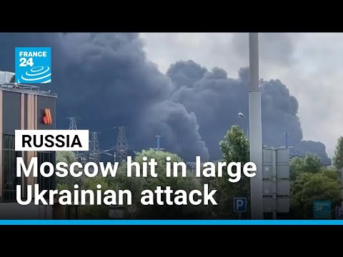 Ukraine launches large drone attack on Moscow ahead of NATO meeting