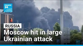 Ukraine launches large drone attack on Moscow ahead of NATO meeting • FRANCE 24 English